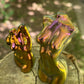 'Sun Gaze' Chameleon Colour Shifting Flakes. Lilac - gold - green. 0.65g, 0.4g, 0.1g. Skin Safe, Resin Art, Nail Art