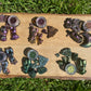 'Siren Secrets' Chameleon Colour Shifting Flakes. Lilac - gold - green. 0.65g, 0.4g, 0.1g. Skin Safe, Resin Art, Nail Art