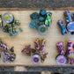 'Sage Shimmer' Chameleon Colour Shifting Flakes. Lilac - gold - green. 0.65g, 0.4g, 0.1g. Skin Safe, Resin Art, Nail Art