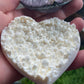Silicone Mould - Carved Amethyst Cluster Love Heart - round shape
