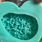 Silicone Mould - Carved Amethyst Cluster Love Heart - round shape