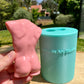 Glossy Silicone Mould of a Male Torso earring, keychain, small and XL statue. 2.5 cm to 17 cm.