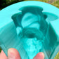 Glossy Silicone Mould of a Male Torso earring, keychain, small and XL statue. 2.5 cm to 17 cm.