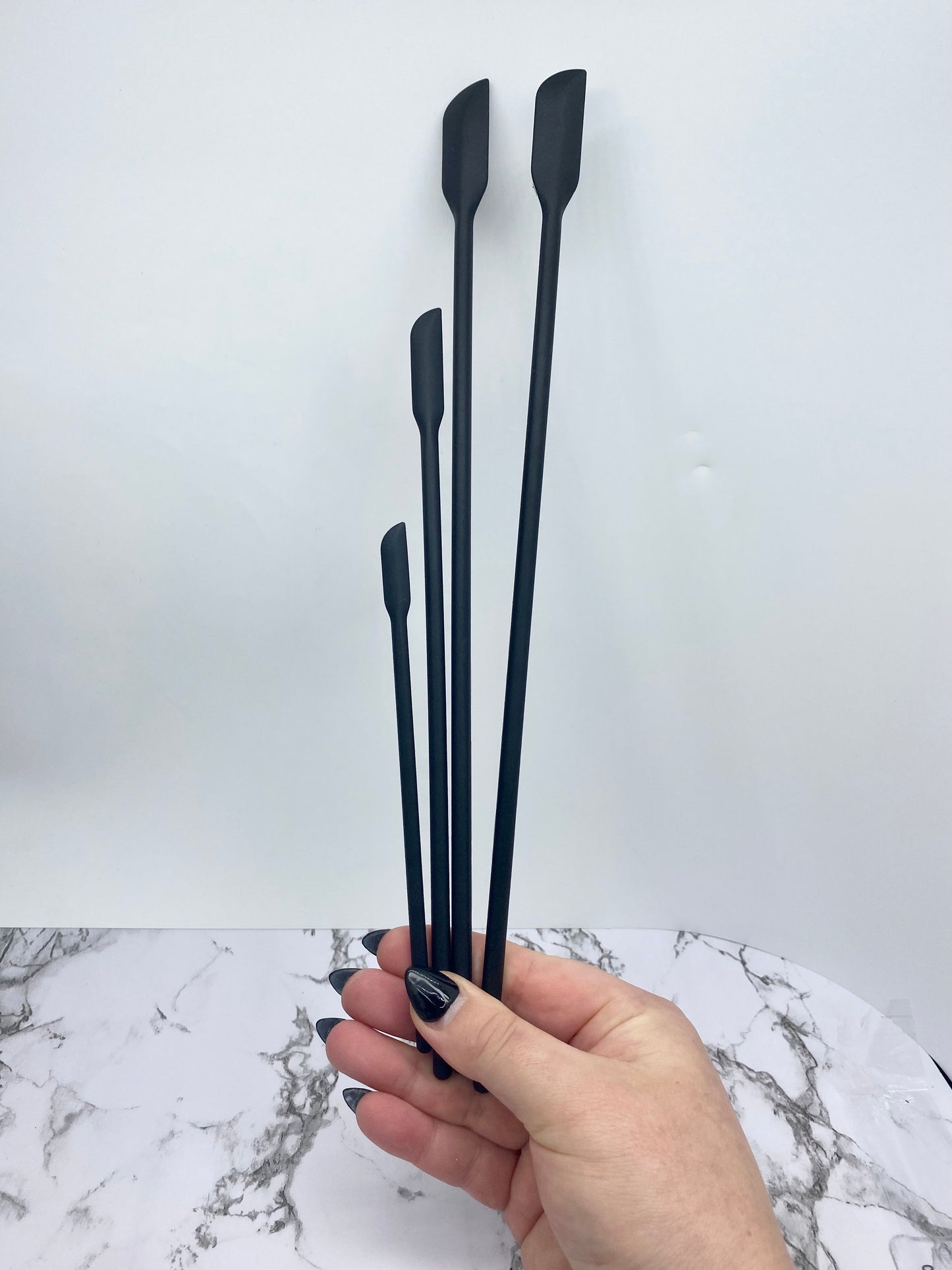 Non stick, Heat Resistant and Food Safe Silicone Mixing Sticks and Spoons - Set of 4. Free Australian Shipping