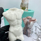 Glossy Silicone Mould of a Male Torso earring, keychain, small and XL statue. 2.5 cm to 17 cm.