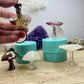 Mushroom Silicone Mould. Glossy finish with unique underside gills & texture. Easy removal. Key ring, pendants, fairy gardens.
