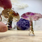 Mushroom Silicone Mould. Glossy finish with unique underside gills & texture. Easy removal. Key ring, pendants, fairy gardens.