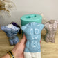 Glossy Silicone Mould of a Male Torso earring, keychain, small and XL statue. 2.5 cm to 17 cm.