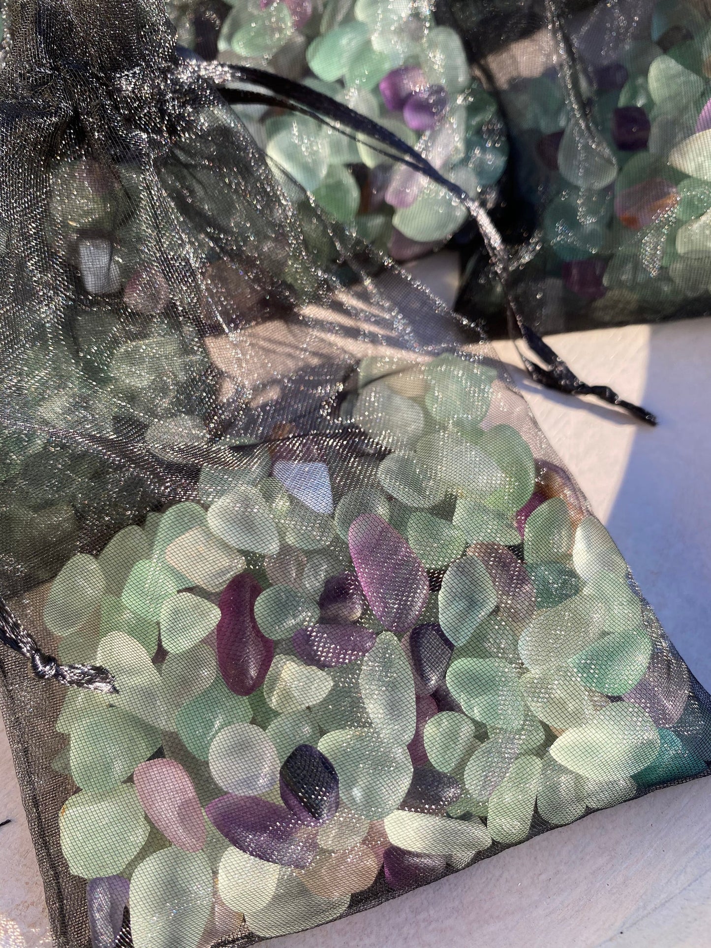 Rainbow Flourite Crystal Chips - 150g