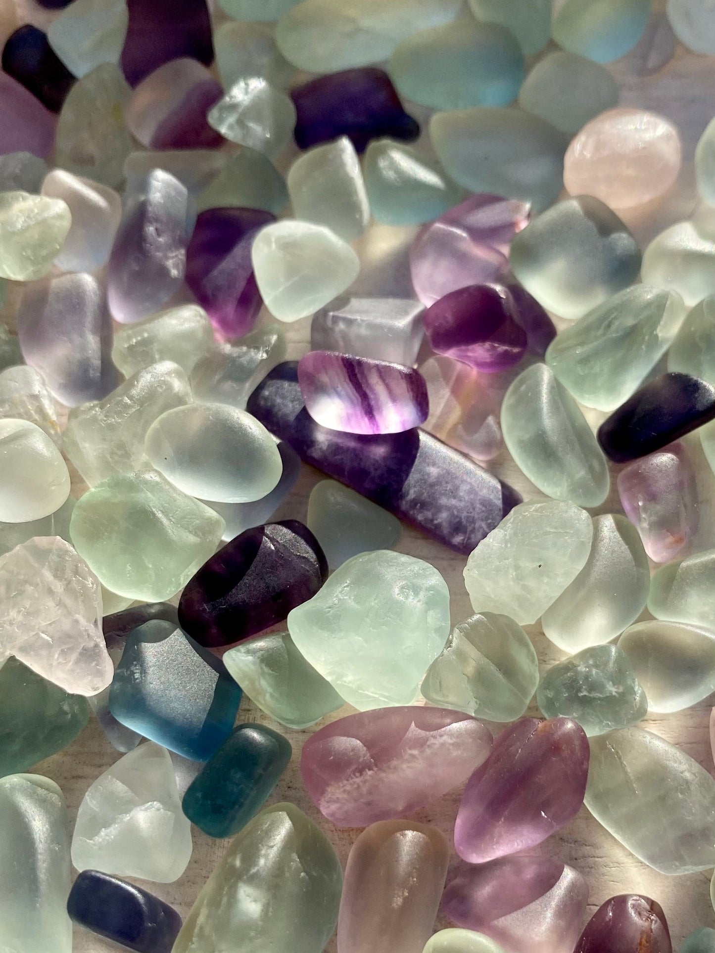 Rainbow Flourite Crystal Chips - 150g