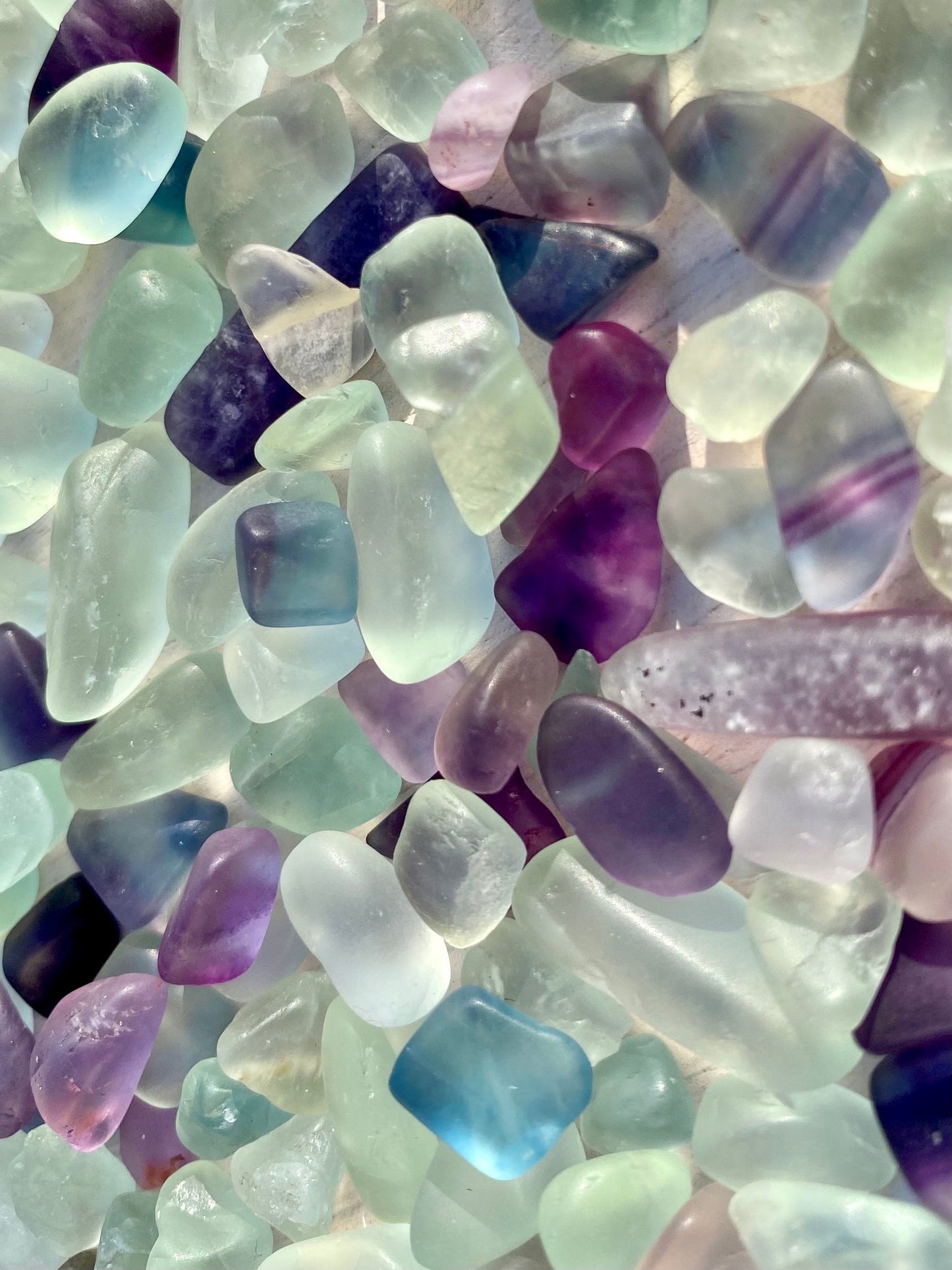 Rainbow Flourite Crystal Chips - 150g