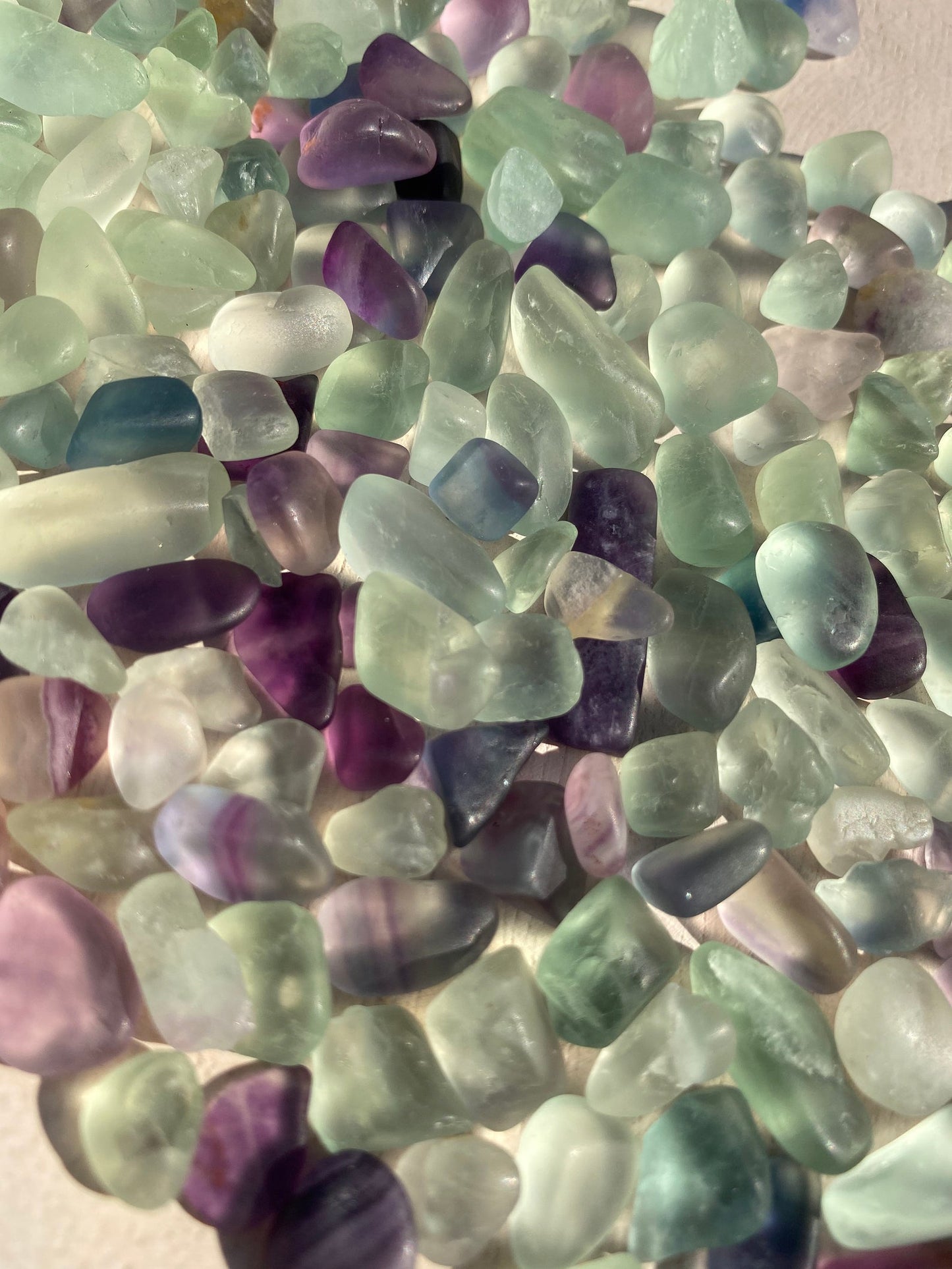 Rainbow Flourite Crystal Chips - 150g