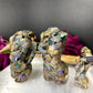 Raw Australian Opal Chips - 10 ml or 5 ml glass vial. Mix in resin and make jewellery. Make raw wire wrapped pendants, or cut, sand and polish for high end jewellery.