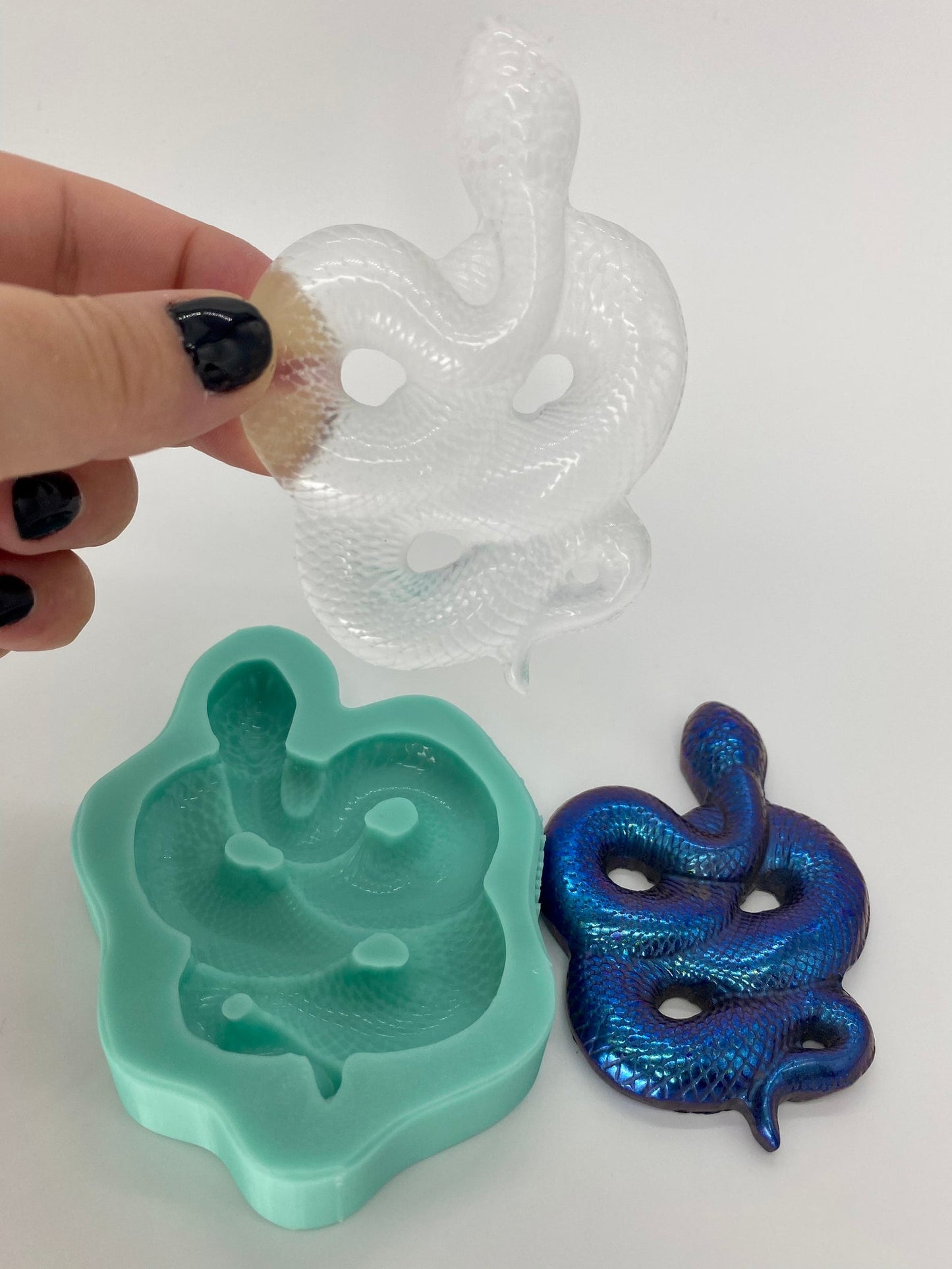 Shinny Snake Silicone Mould - Beautiful Texture details