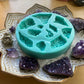 Silicone Mould Crystal Druzy Palette. 11 Crystals. Amethyst clusters, Crystal Quartz and Pyrite shapes