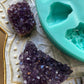 Silicone Mould Crystal Druzy Palette. 11 Crystals. Amethyst clusters, Crystal Quartz and Pyrite shapes