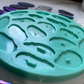 XL Agate Crystal Palette Silicone Mould. 9 Matching pairs. 18 total individual pieces. Make resin earrings, pendants, magnets key-chains