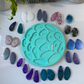 XL Agate Crystal Palette Silicone Mould. 9 Matching pairs. 18 total individual pieces. Make resin earrings, pendants, magnets key-chains