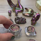 'Eskimo Kisses' Chameleon Colour Shifting Flakes. Lilac - gold - green. 0.1 g, 0.4 g or 0.65 g. Resin Art Supplies, Nail Art