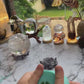 Lotus Flower Geode Crystal Handmade Silicone Mould. Holds Crystal balls or mini ring and trinket holder.