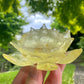 Lotus Flower Geode Crystal Handmade Silicone Mould. Holds Crystal balls or mini ring and trinket holder.