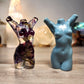 Goddess Figure Silicone Mould in an Arms Up Pose called “Rubi”. Glossy Finish.