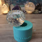Exclusive Wavy/Spiral Pattern Tea-Light Candle Holder. Deep casting area for whole botanicals.