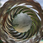 Exclusive Wavy/Spiral Pattern Tea-Light Candle Holder. Deep casting area for whole botanicals.
