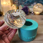 Exclusive Wavy/Spiral Pattern Tea-Light Candle Holder. Deep casting area for whole botanicals.