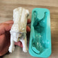 Laying Down Male Lion Silicone Mould Super glossy finish.
