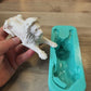 Laying Down Male Lion Silicone Mould Super glossy finish.