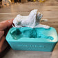 Laying Down Male Lion Silicone Mould Super glossy finish.